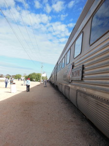 Whistle stop at Cook. A chance to briefly stretch the legs and to enjoy firm ground beneath the feet.