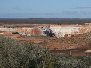 One of several open-cut mining operations.